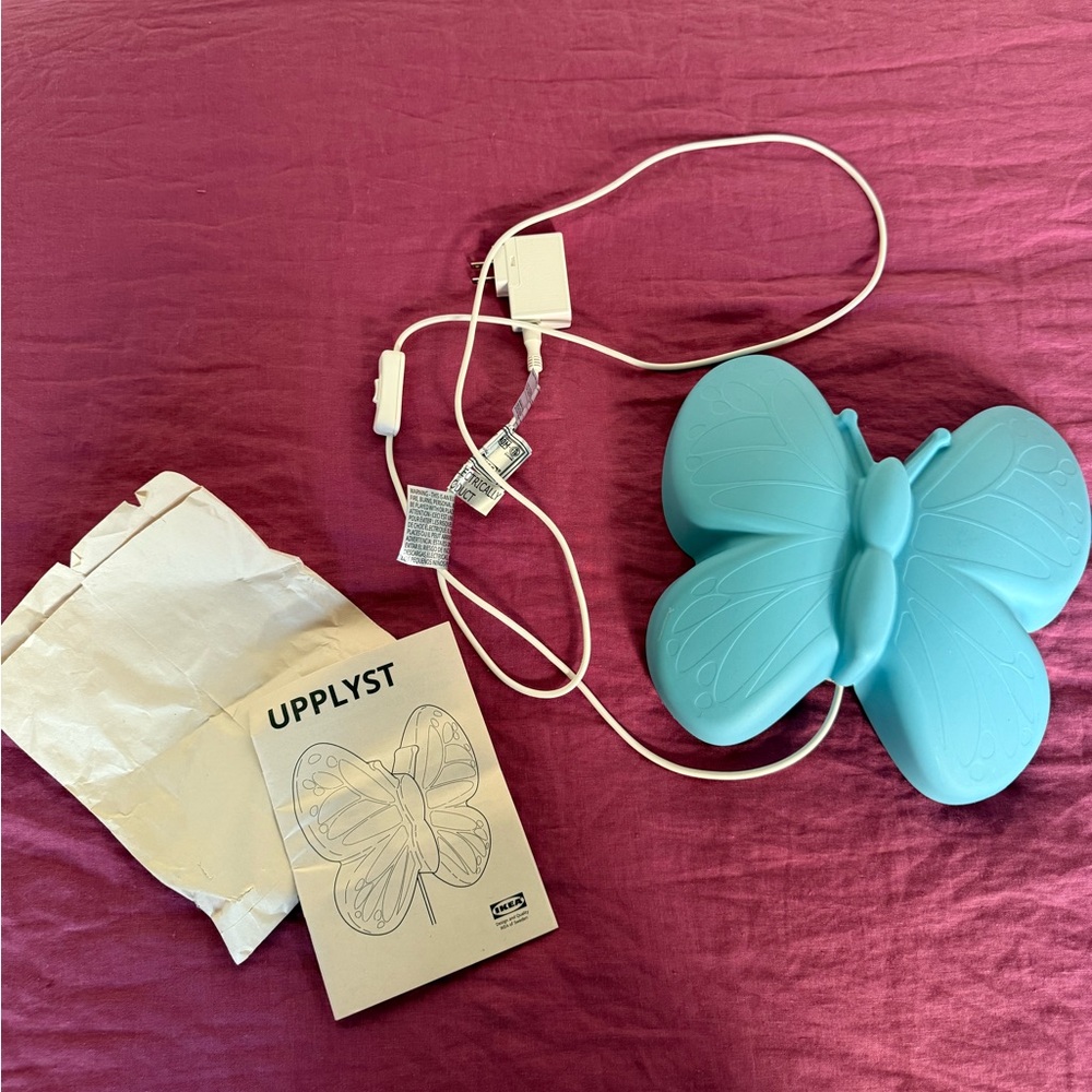 IKEA Blue Butterfly Wall Light